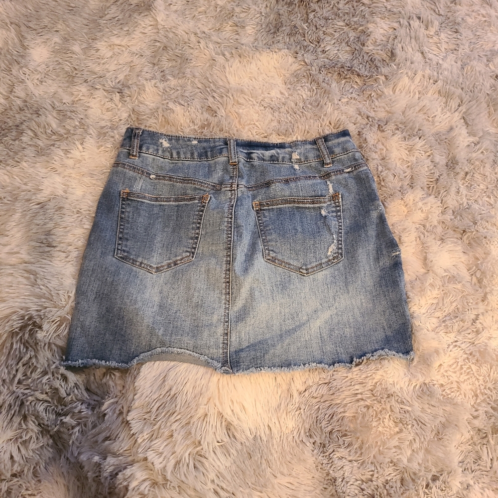Denim Blue Jean Skirt Ci Sono size Large - Picture 11 of 12